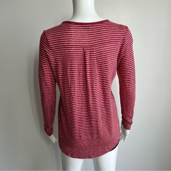 Vince Long-Sleeve Tee W/ Mixed Stripes - M - Picture 6 of 7